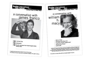 Programs for a Film Festival Interview Event