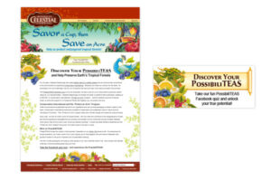 Web page and web banner for promotional event